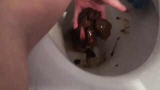 Shitting in My Toilet - Visit BizarroPornos.Com
