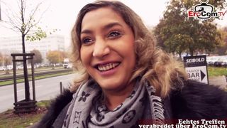German Turkish Amateur Teen Slut Public Pick up at Street Casting