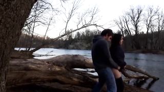 Cute Girlfriend Sex Outside