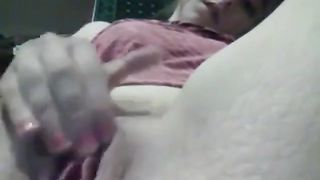 Teen pussy has a very wet orgasm