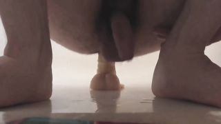 prostate orgasm fucking a plastic dick