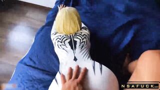 Anti Venom Deep Sucking and Sensual Fucking Cosplay