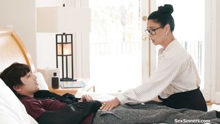 Teacher gives student a HELPING HANDjob