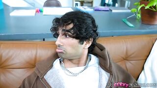 Hairy Slender Blonde Sucks Fucks And Swallows
