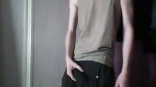 skinny twink masterbates with sex toy