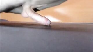 Pushups humping cum closeup