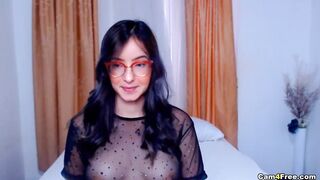 Hot Nerdy Slut Wild Pussy Toying