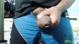 SOFT LATINO UNCUT BIG WET DICK STROKING