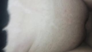 Rubbing girl's clit with cock and fantastic ride